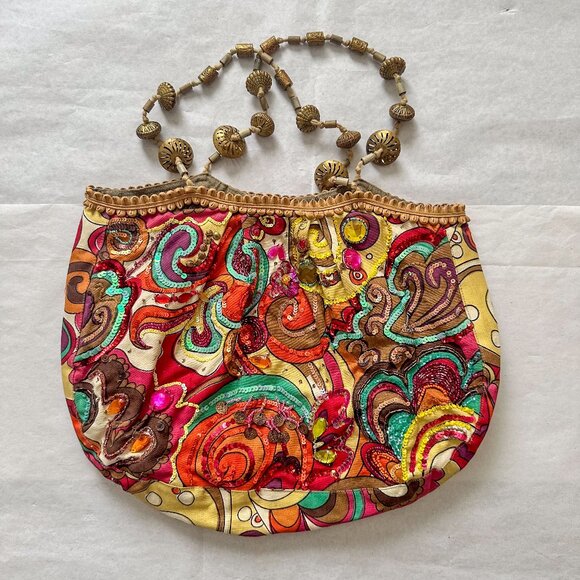 Accessorize boho beaded tote bag - Picture 2 of 9